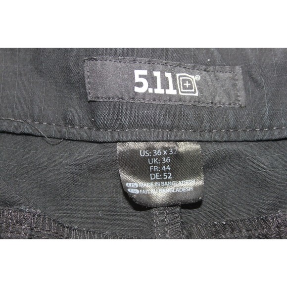 511 Plus Tactical Cargo Black Utility Pants Mens 36x32 Elastic Waist Poc… - Picture 7 of 12
